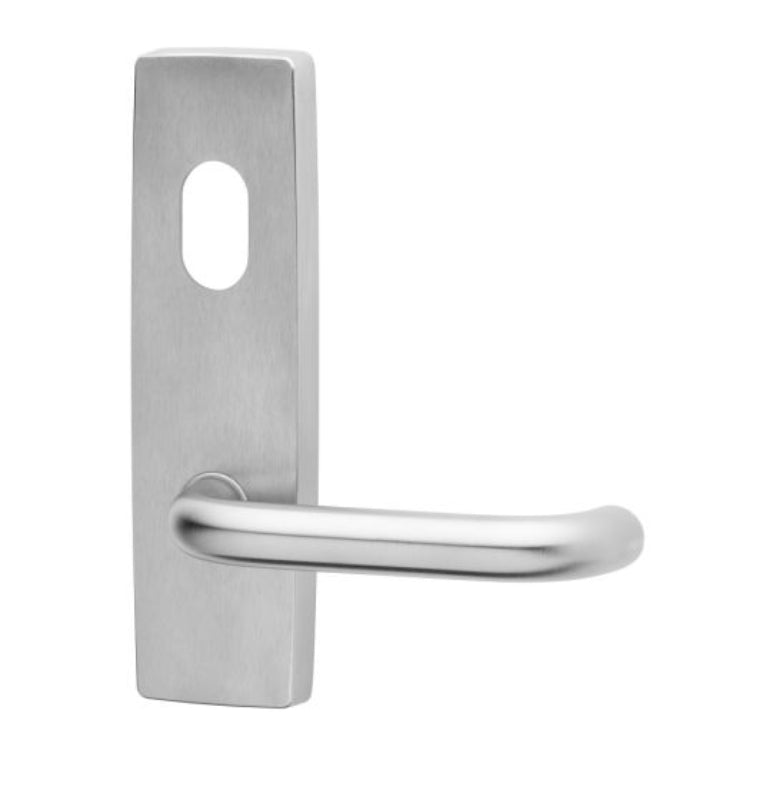Lockwood 1808 Square End Plate With Cylinder Hole & Fixed 70 Lever Polished Brass Unlacquered 1808/70BU