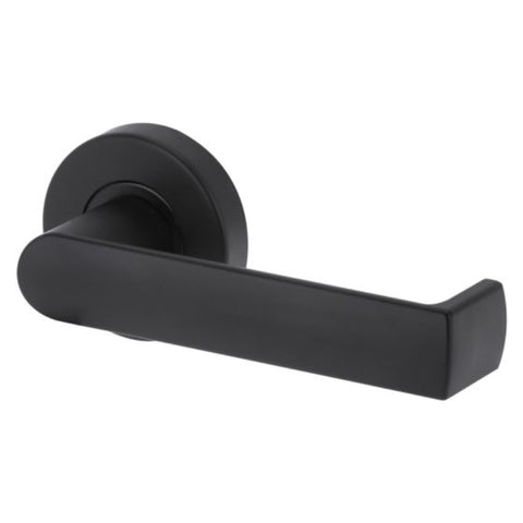 Lockwood Velocity 55MM Round Passage Set & L8 Lever MBK TP Matt Black VSR1/L8MBK - primehardware