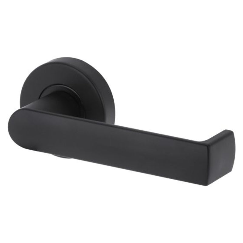 Lockwood Velocity 55MM Round Passage Set & L8 Lever MBK TP Matt Black  VSR1/L8MBK