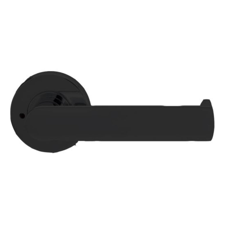 Lockwood Velocity 55MM Round Privacy Set & L8 Lever MBK TP Matt Black  VSR2/L8MBK