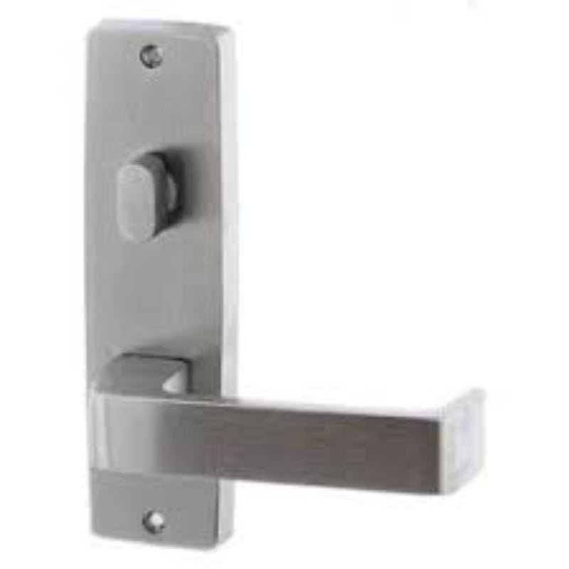Lockwood 1904 Square End Plate with Turn & 47 Lever LH Satin Chrome 1904/47LSC