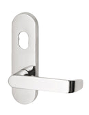 Lockwood 1808 Square End Plate With Cylinder Hole & Fixed 90 Lever Chrome Plate 1808/90CP - primehardware