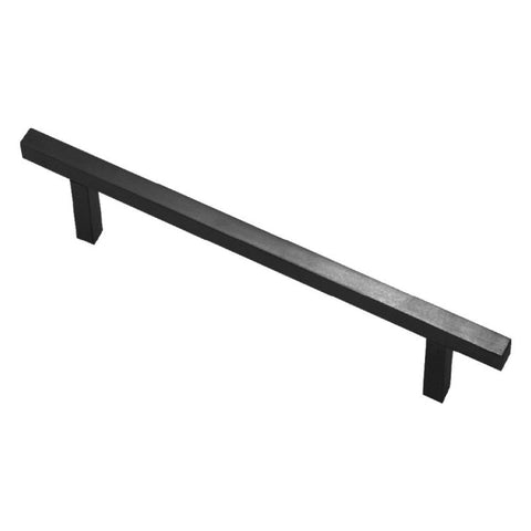 Superior Brass Kitchen Handle "T" Black S/Steel 12x12mm Square - primehardware