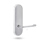 Lockwood 2805 Round End Plate With 115 Lever Satin Chrome 2805/115SC - primehardware