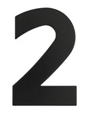 Superior Brass Architectural Numeral No.2 316 S/Steel Black 225mm "2" - primehardware
