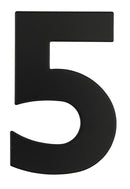 Superior Brass Architectural Numeral No.5 316 S/Steel Black 225mm "5" - primehardware