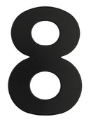 Superior Brass Architectural Numeral No.8 316 S/Steel Black 225mm "8" - primehardware