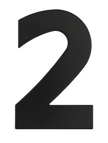 Black number '2' on a white background