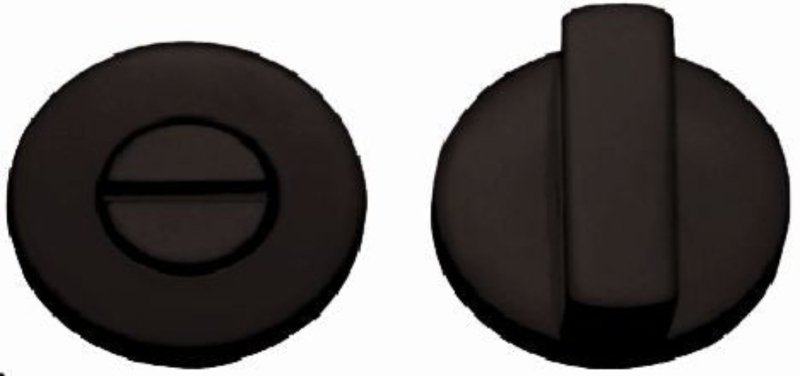 Austyle Black Round Privacy Snib & Release Black 36mm 59038 - primehardware