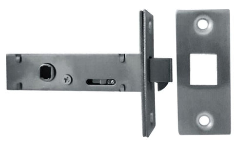 Austyle 304SS Tubular Sliding door latch Black 60mm 59041 - primehardware