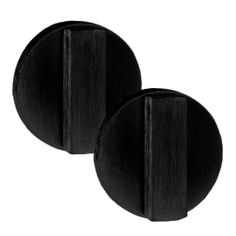 Austyle Round Double Snib Set - Concealed Fix Black 59044 - primehardware