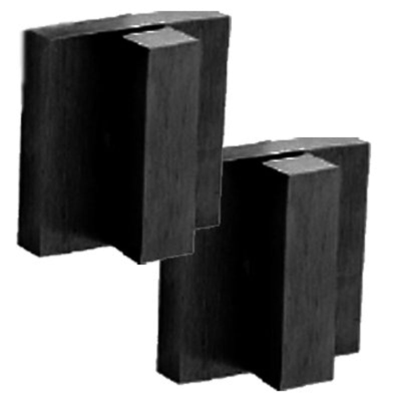 Austyle  Turn Snib Square (pair) 40x40mm Black  59045
