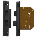 AustyleRebated Lock 3 Lever Black Matt Black 45mm 59047 - primehardware