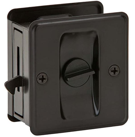 Austyle Sliding Door Lock Black Matt Black 69x63mm 59050 - primehardware