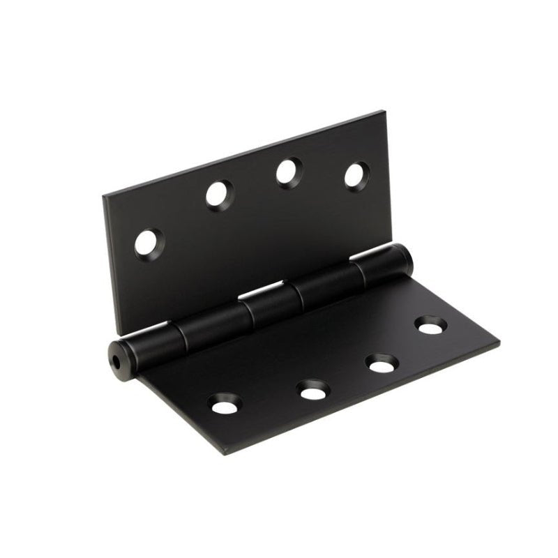 Zanda Matt Black Butt Hinge Fixed Pin 100 × 75 × 2.5 Millimetre - primehardware