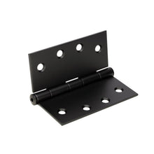 Zanda Wide Throw Hinge Matt Black Fixed Pin 100x100x2.5mm Fire Rated