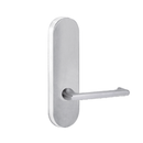 Lockwood 2805 Round End Plate With 118 Lever Satin Chrome 2805/118SC - primehardware