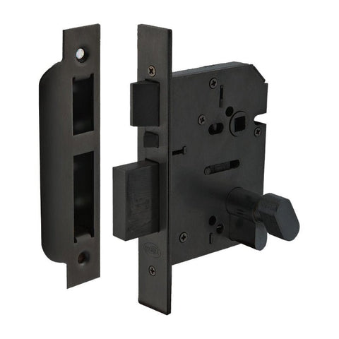 Austyle QuadLock Multi Function Entrance Lock Black 60mm 59300 - primehardware