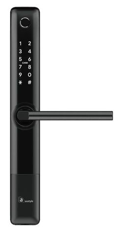 Austyle Digital Lever Latch Set Black 300x39mm ONLY LEVER SET - primehardware