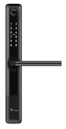 Austyle Digital Lever Latch Set Black 300x39mm  ONLY LEVER SET