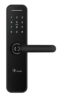 Austyle Digital Lever Latch Set Black 291x70mm