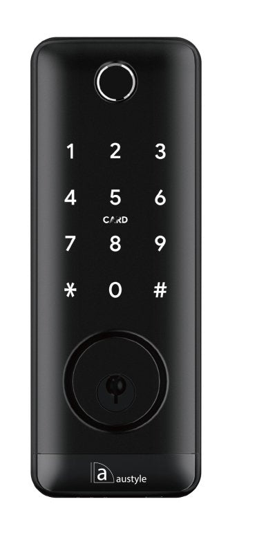 Austyle Digital Dead Bolt Set Black 170x65mm - primehardware