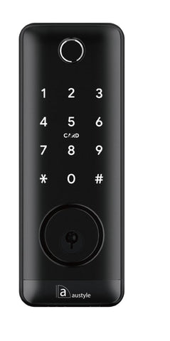 Austyle Digital Dead Bolt Set Black 170x65mm - primehardware