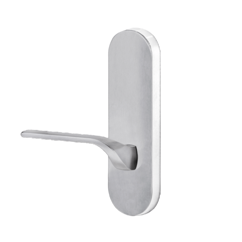 Lockwood 2805 Round End Plate With 122 Rh Lever Satin Chrome 2805/122RSC - primehardware