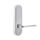 Lockwood 2805 Round End Plate With 123 Lever Satin Chrome 2805/123SC - primehardware