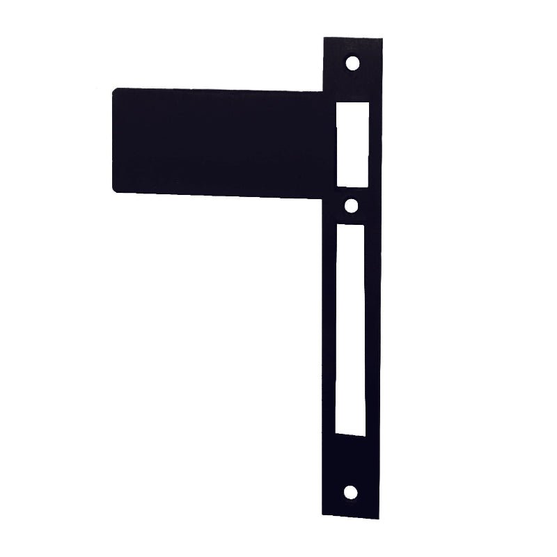 Austyle Extended Striker Plate Matt Black 125mm 59841 - primehardware