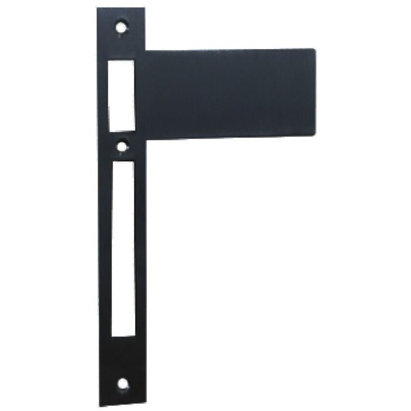 Austyle Extended Striker Plate Roller Lock Matt Black 125mm 59842 - primehardware