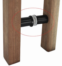 Austyle Fixing Legs for Entrance Pull Handles — Matt Black 304 Stainless Steel