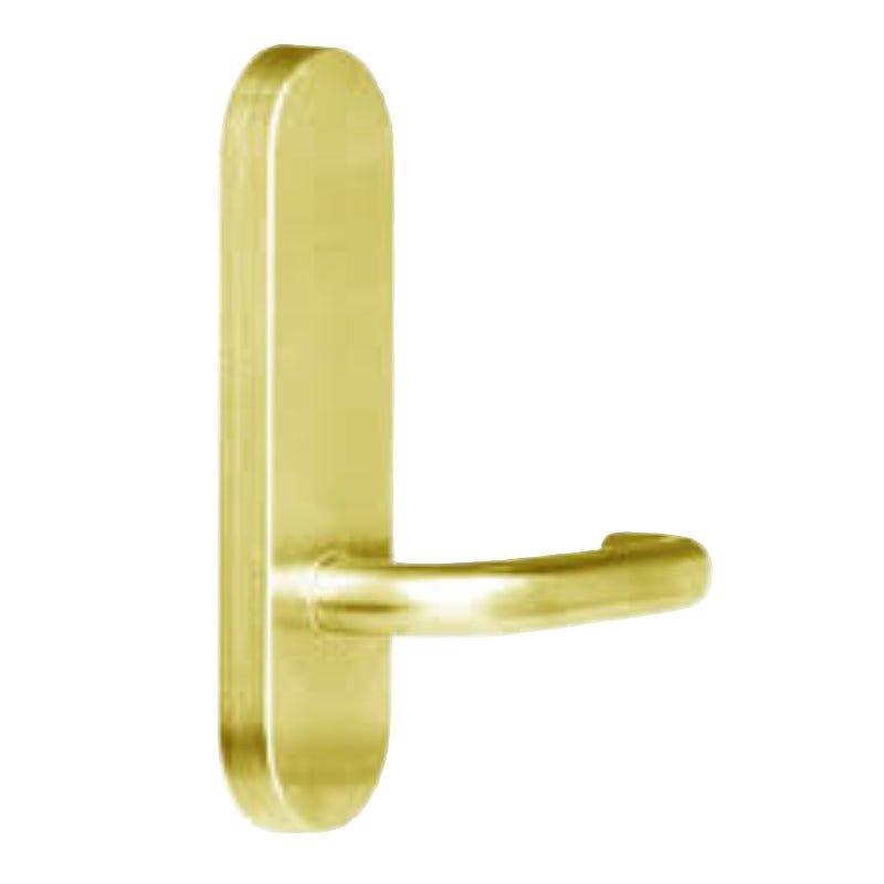 Lockwood 2805 Ext Round End Plate With Lever 124 Aged Brass 2805/124AG