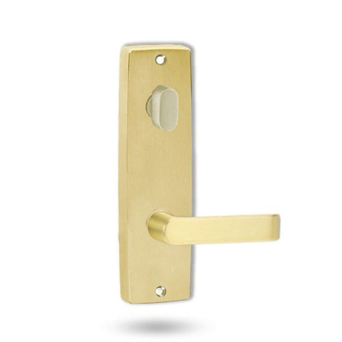 Lockwood 1904 Square End Plate with Turn & 59 Lever Polished Brass Unlacquered 1904/59BU - primehardware