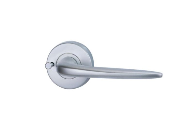 Lockwood Velocity 55MM Round Privacy Set & L1 Lever SP DP Satin Chrome Pearl VSR2/L1SPDP - primehardware