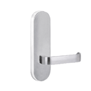 Lockwood 2805 Round End Plate With 131 Lever Satin Chrome 2805/131SC - primehardware