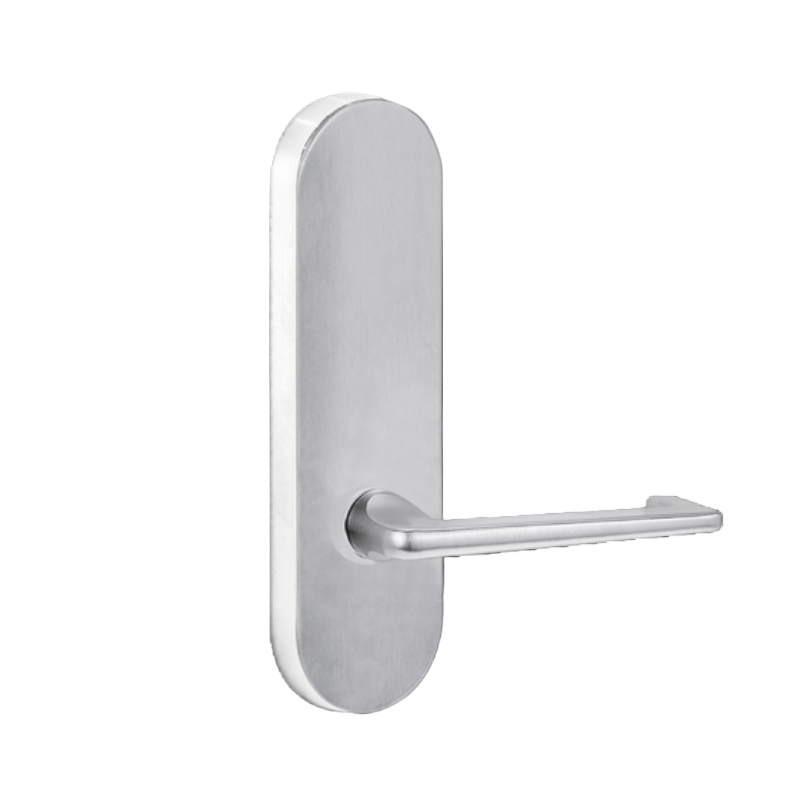 Lockwood 2805 Round End Plate With 132 Lever Satin Chrome 2805/132SC - primehardware
