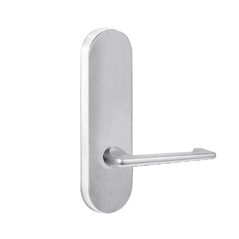 Lockwood 2805 Round End Plate With 132 Lever Satin Chrome 2805/132SC - primehardware