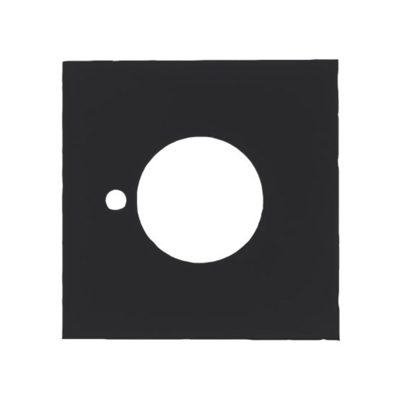 Lockwood Velocity Large Rose Square Trim Privacy MBK - 1 Pair Matt Black VES2 - TRIMMBK - primehardware