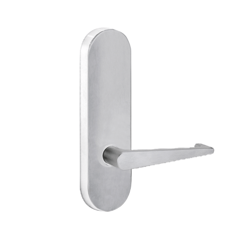 Lockwood 2805 Round End Plate With 133 Lever Satin Chrome 2805/133SC - primehardware