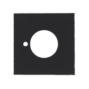 Lockwood Velocity Large Rose Square Trim Privacy MBK - 1 Pair Matt Black VES2 - TRIMMBK - primehardware