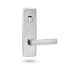 Lockwood 1814 Square End Plate With Privacy Indicator Emergency Turn & 101 Lever Satin Chrome 1814/101SC - primehardware