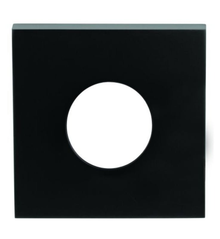 Lockwood Velocity Large Rose Square Trim Passage MBK - 1 Pair Matt Black VES1 - TRIMMBK - primehardware