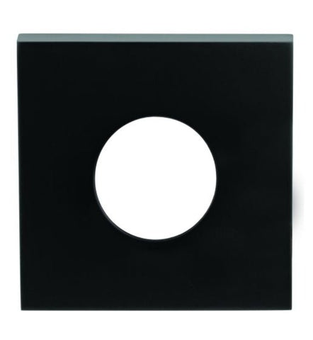 Lockwood Velocity Large Rose Square Trim Passage MBK - 1 Pair Matt Black VES1 - TRIMMBK - primehardware