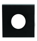 Lockwood Velocity Large Rose Square Trim Passage MBK - 1 Pair Matt Black VES1 - TRIMMBK - primehardware