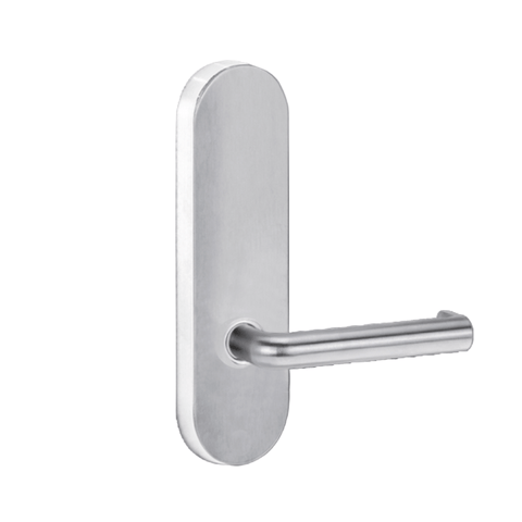 Lockwood 2805 Round End Plate With 144 Lever Satin Chrome 2805/144SC - primehardware