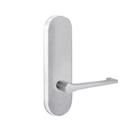 Lockwood 2805 Round End Plate With 145 Lever Satin Chrome 2805/145SC - primehardware