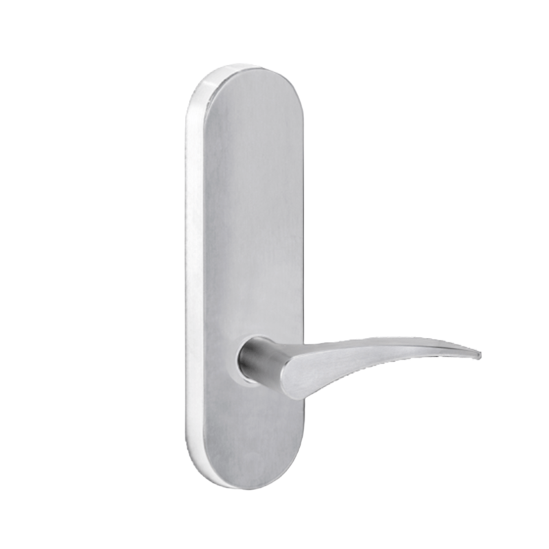 Lockwood 2805 Round End Plate With 153 LH Lever Satin Chrome 2805/153LSC - primehardware