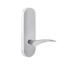 Lockwood 2805 Round End Plate With 153 LH Lever Satin Chrome 2805/153LSC - primehardware