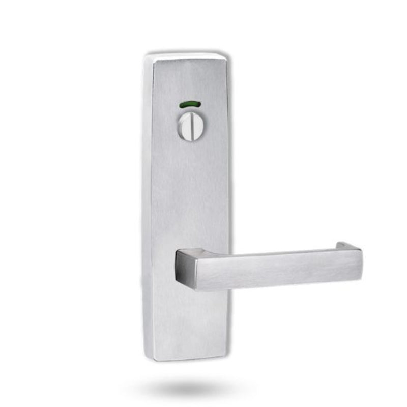 Lockwood 1814 Square End Plate With Privacy Indicator Emergency Turn & 112 Lever Polyester Powdercoat 1814/112PC - primehardware